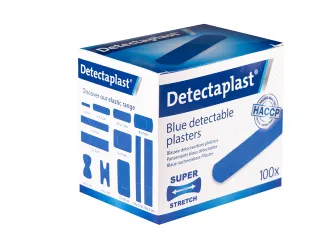Elastische blauwe textielpleister Detectaplast 19x72mm 100 stuks - 4