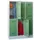 dubbeldekse locker,HxBxD 1850x1200x500mm,3x2vak.,RAL7035,front RAL6011