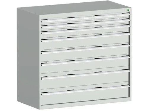 Ladekast 1200x1300x750mm 8laden 75kg RAL7035 lichtgrijs