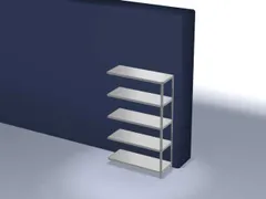 magazijnstelling,aanbouwveld,HxBxD 2000x1300x500mm,vaklast 200kg