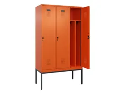 locker voor scheiding van kleding,HxBxD 2120x1200x500mm,3vak