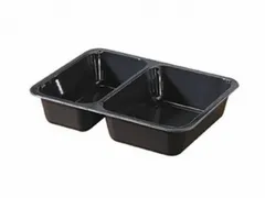 Duni Tray Menu CPET BK 2-comp 225x175x43, 1110cc,300 stuks