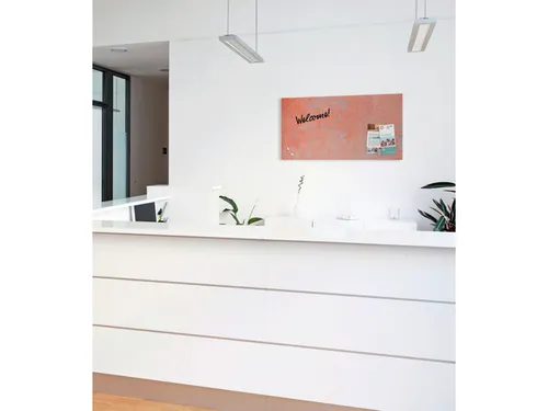 Glas Magneetbord Sigel Artverum Red Wall mat. 91x46cm