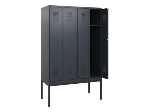 schoollocker,HxBxD 1950x1200x500mm,4vak,vak B 300mm,cil.-slot
