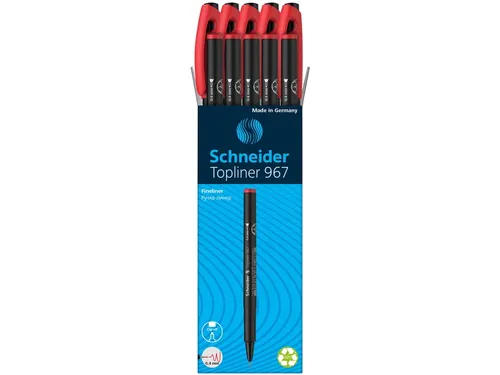 Fineliner Schneider Topliner 967 Rood 0.4mm