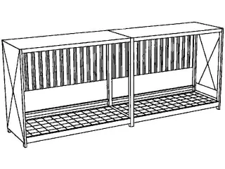 stellingcontainer v. gevaarlijke stoffen,max. 6xIBC,staand - 3