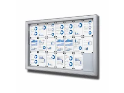 Vergrendelbaar Notitiebord Outdoor Extra Diep 21xA4