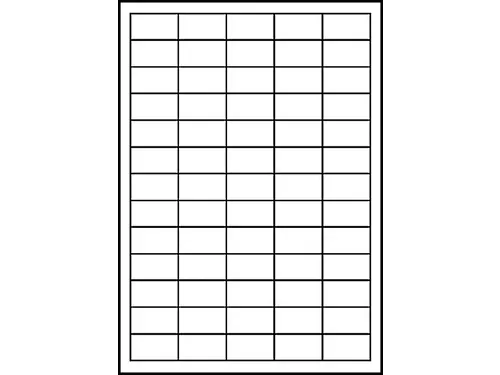 Etiket Avery Zweckform 3666 38x21.2mm wit 6500stuks