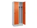 armoire vestiaire noir et blanc,HxlxP 1950x800x500mm,2compart.
