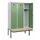 locker met bank,HxBxD 1950x1200x815mm,3vak,vak B 400mm,cilinderslot