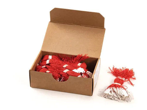 Herma 6919 Hanglabel 10x22mm Wit karton met Rood draad 1000 stuks