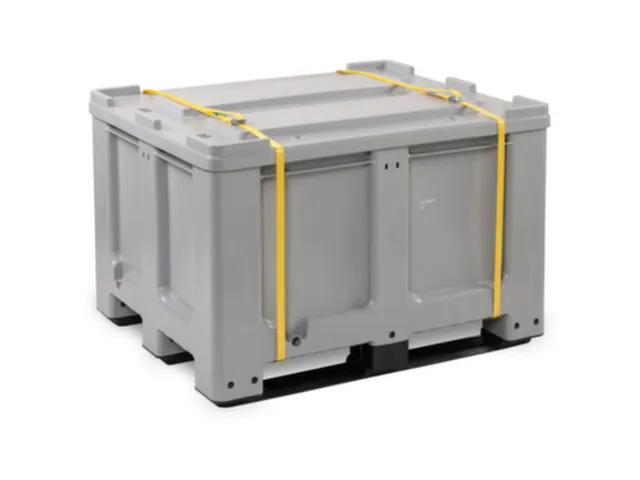 lithium-ion opslagcontainer,610l,HxBxD 760x1200x1000mm,HDPE in grijs