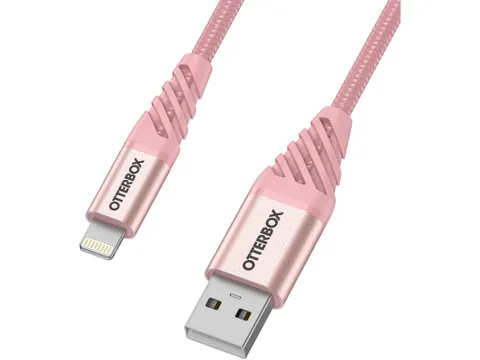 OtterBox Premium Datatransferkabel Lightning-USB-A 1m Rozegoud