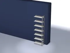 dossierstelling,aanbouwveld,HxBxD 2350x760x335mm,vaklast 60kg