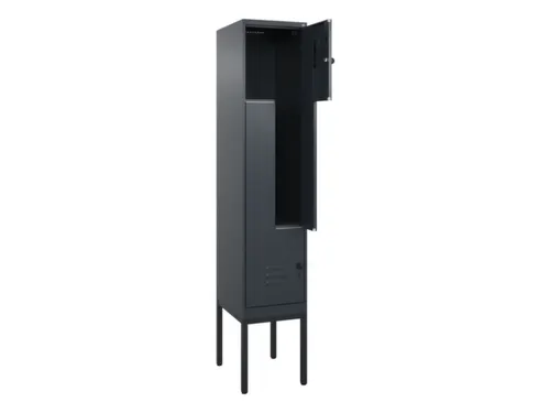 Z-garderobekast,HxBxD 2120x400x500mm,vak B 200/400mm,draaigrendel