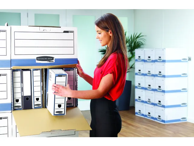 Archiefdoos R-kive Prima Standaard 150mm Transfer Blauw