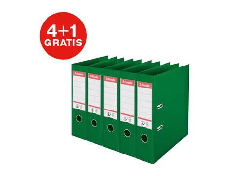 Ordner Esselte Vivida No.1 multipack 75mm A4 5 stuks groen