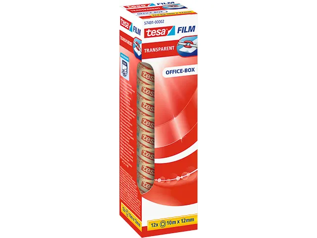 Tesa Office Box Plakfolie Transparant 25mmx66m 6 Stuks