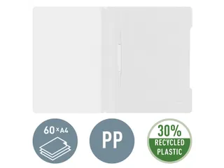Snelhechter Leitz 4191 standaard A4 wit 30% gerecycled plastic - 9