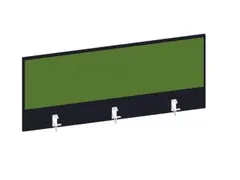 baliepaneel,v. bureau,aanbouw achter,B 1200mm,CC-zwart,BN7048-groen