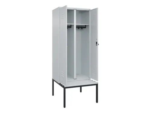 locker voor scheiding van kleding,HxBxD 2120x800x815mm,2vak