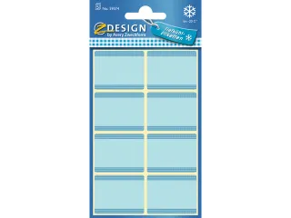 diepvriesetiket Z-design Home 36x28mm 40 etiketten blauw - 1