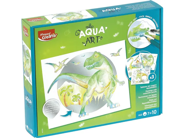 Hobbyset Maped Creativ Aqua'Art dinosaurus 14-delig assorti