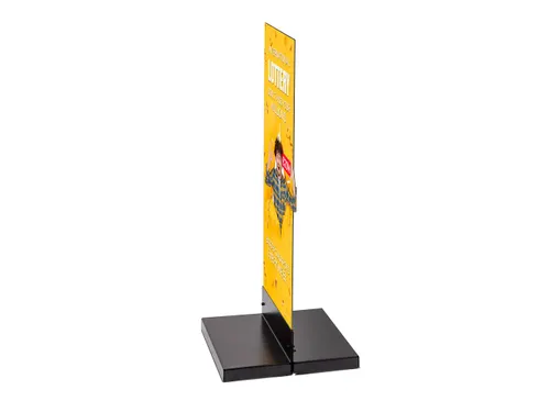 Reclamepaneel Panel Base Staal 40x40 cm Zwart