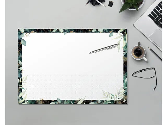 Weekplanner Beauty A4 liggend GRATIS bureauonderlegger Glamorous Leave