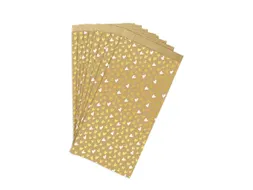 Cadeauzak Clairefontaine 16x30x5 kraft Harten 50 stuks