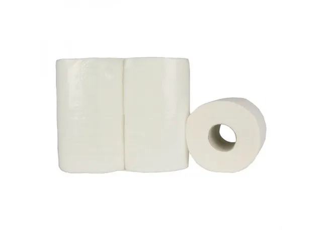 Toiletpapier 2-laags wit 400 vel, pak van 10 x 4 rollen