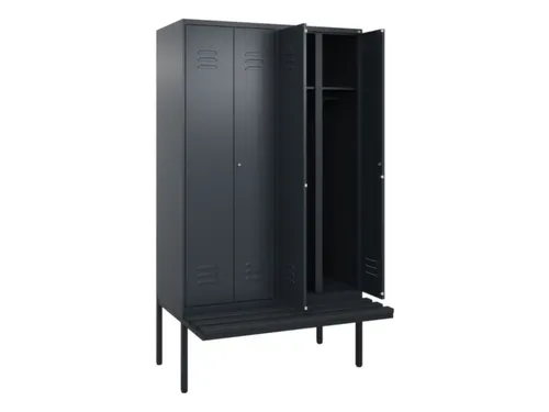 locker voor scheiding van kleding,HxBxD 2120x1200x815mm,4vak