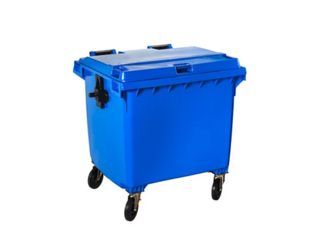 Contivia 4,vuilnisbak 4wielen 1100 L blauw