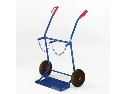 Flessenkar 100kg 2x20l-fles Massief Rubber Banden Ral5010