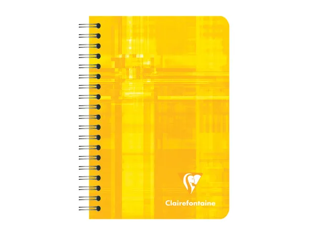 Carnet de notes Clairefontaine 95x140mm ligné spirale 180 pages assor