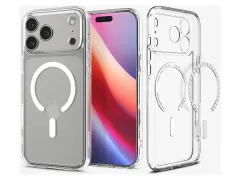 Ultra Hybrid MagFit iPhone 17 Pro Max Hoesje MagSafe Transparant Wit