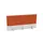 opzetpaneel,v. bureau,aanbouw achter,B 1200mm,Bl-wit,BN3012-oranje