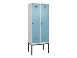 locker,HxBxD 2120x800x500mm,2vak,vak B 400mm,draaigrendel