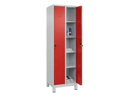 wasgoedverdeelkast,HxBxD 1950x600x500mm,vak B 300mm,draaigrendel