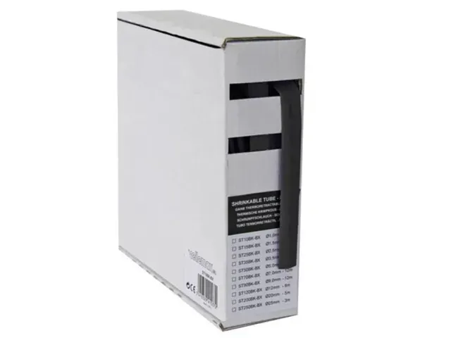 OUTLET Thermische Krimpkous 2:1 - 1.5mm - Zwart - 15m - Doos