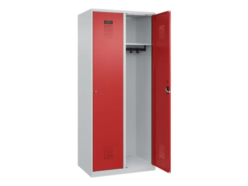 locker,HxBxD 1850x800x500mm,2vak,vak B 400mm,cil.-slot,staand op vloer