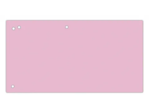 Verdeelstroken karton 1/3A4 240x105mm roze 100 stuks