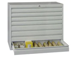 ladekast HxBxD 800x1023x600mm 8laden slot RAL7035 front RAL5010