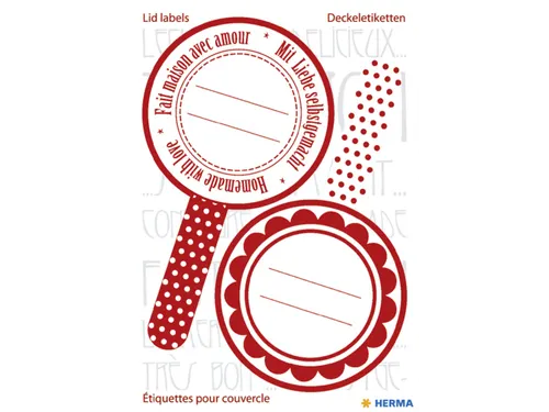 Keuken Etiket Herma 15446 New Look Rood 3 vel