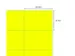Gekleurde Etiketten 105x74mm Fluor Geel 42220