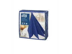Linstyle Dinnerservet 39x39cm 1-laags 1/4 vouw midnight blue 12x50stuk