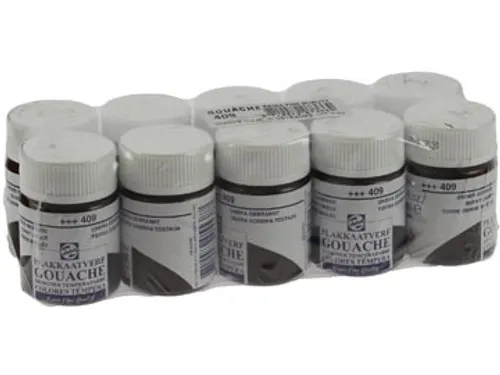 plakkaatverf Extra Fijn flacon van 16 ml, omber gebrand