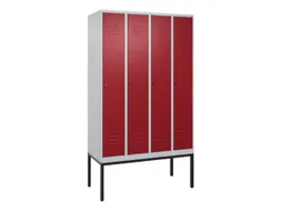 locker voor scheiding van kleding,HxBxD 2120x1200x500mm,4vak