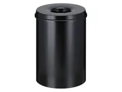 Papierbak met Vlamdover 30 liter 335mm x 47cm Zwart