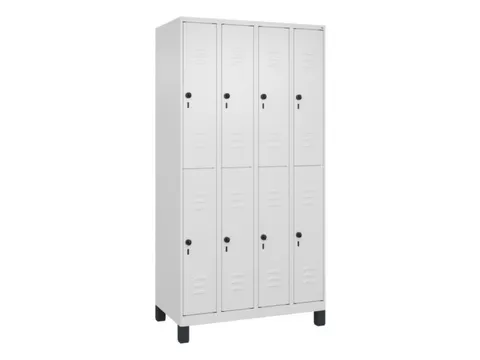dubbeldekse locker,HxBxD 1950x1000x500mm,4x2vak.,vak B 250mm